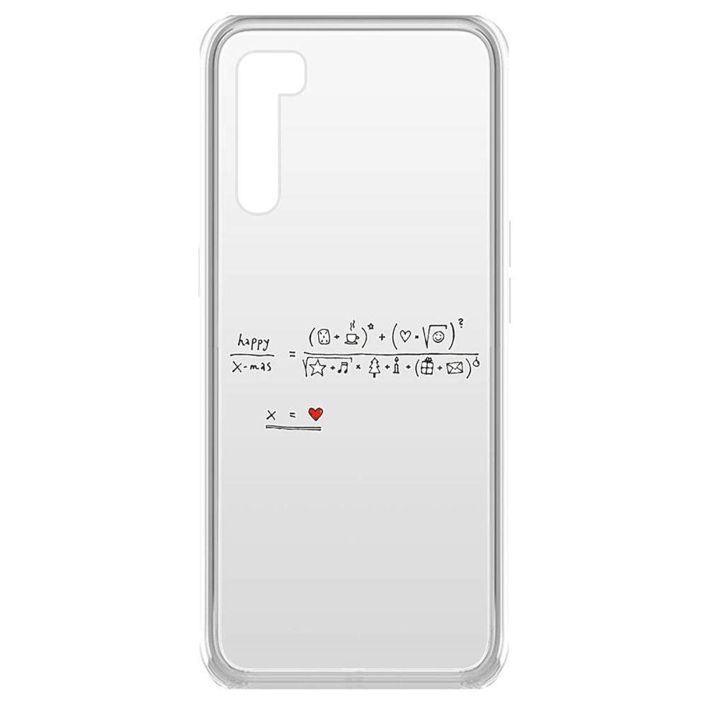 фото Чехол-накладка krutoff clear case праздничная формула для oppo a91/f15