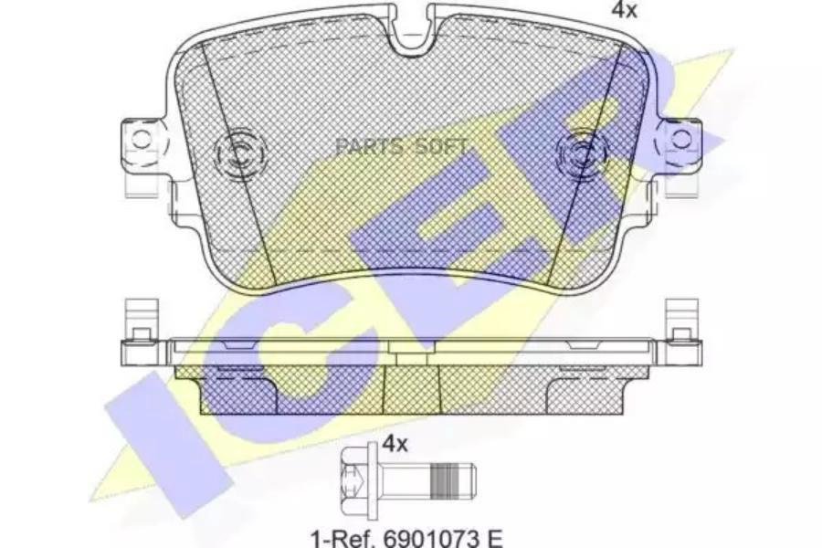 

Колодки Задние Audi Q7 Ii 2015->/Q8 2018-> Icer 182248 Icer арт. 182248