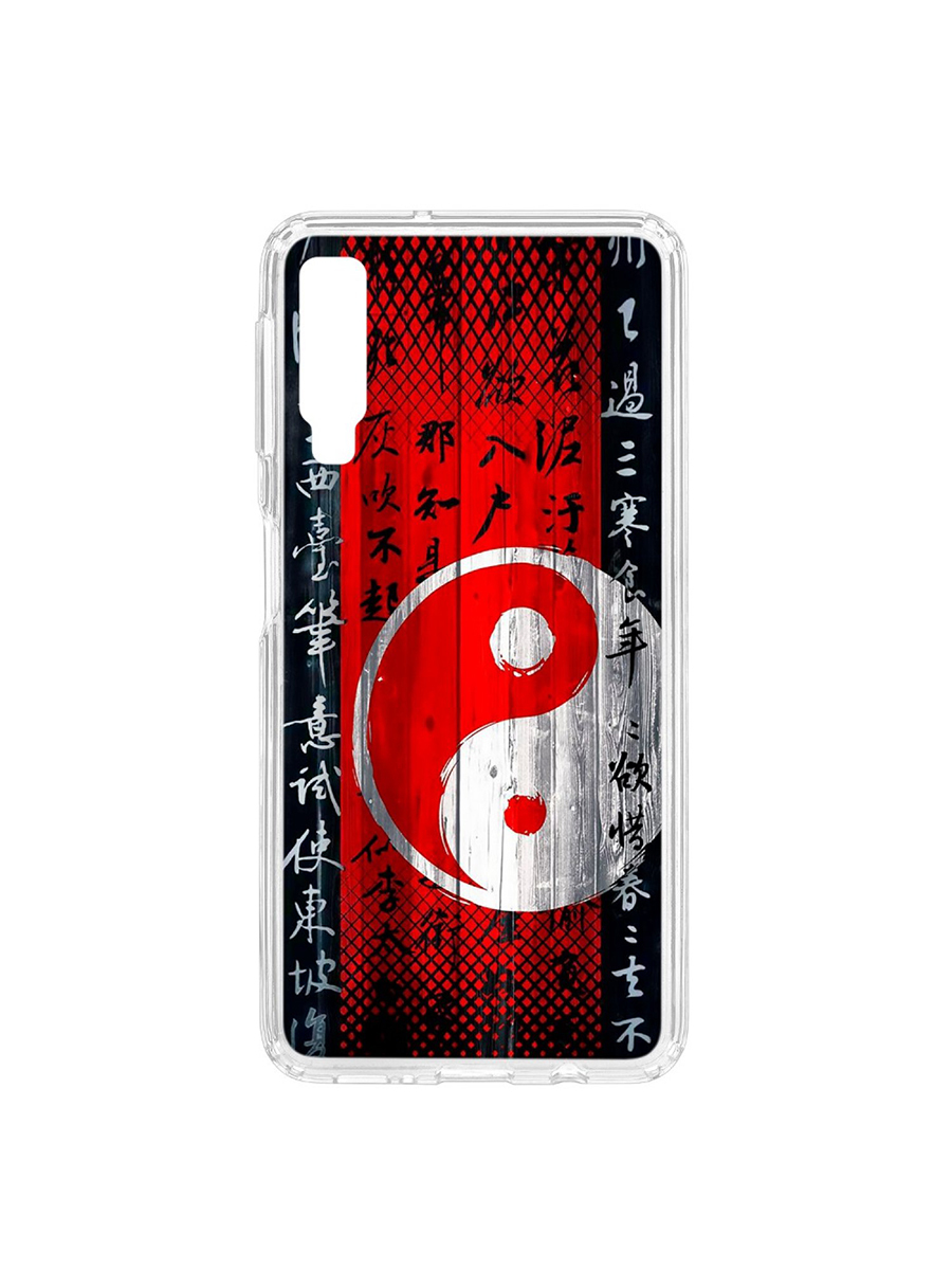 фото Чехол на samsung galaxy a7 (2018) a750 kruche print инь ян кruче