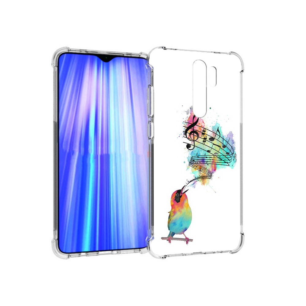 

Чехол MyPads Tocco для Xiaomi Redmi Note 8 Pro певчая птичка (PT135544.276.536), Прозрачный, Tocco