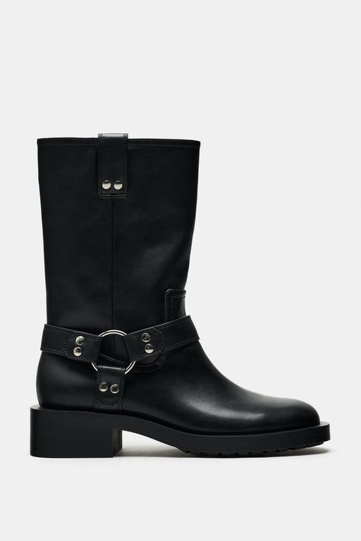 Полусапоги женские ZARA 1217931 черные 35 EU