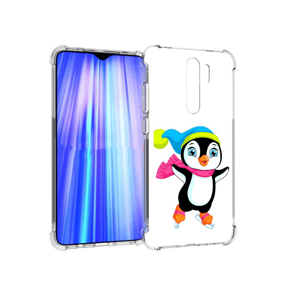 

Чехол MyPads Tocco для Xiaomi Redmi Note 8 Pro пингвин на коньках (PT135544.276.540), Прозрачный, Tocco