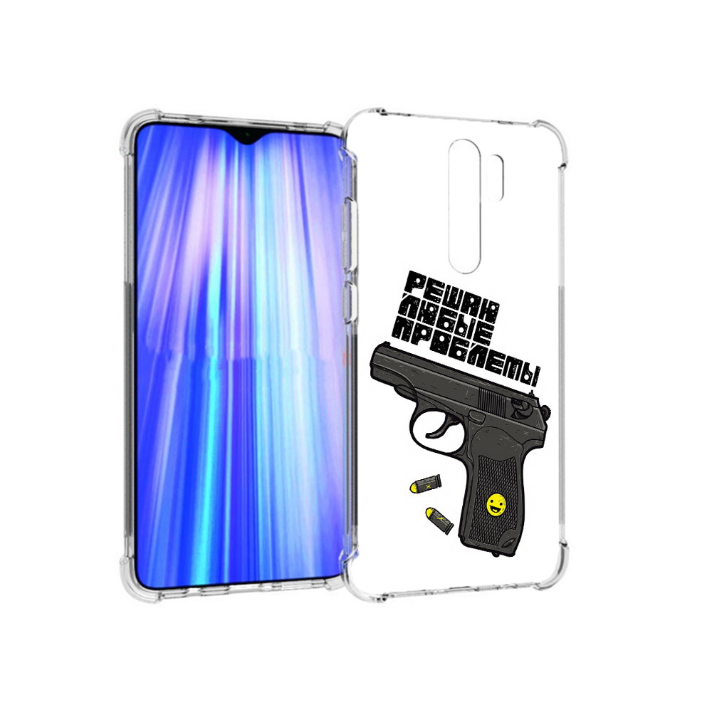

Чехол MyPads Tocco для Xiaomi Redmi Note 8 Pro пистолет против проблем (PT135544.276.542), Прозрачный, Tocco