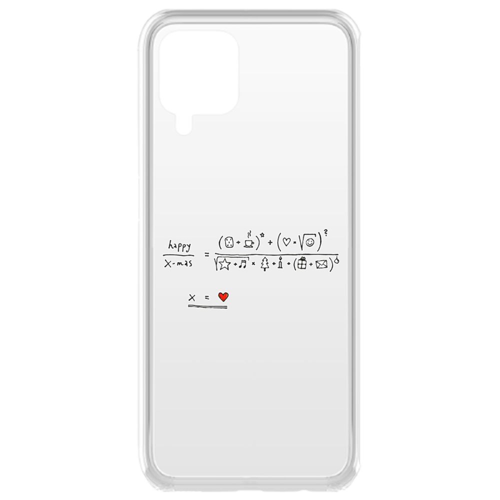 фото Чехол-накладка krutoff clear case праздничная формула для samsung galaxy a12 (a125)