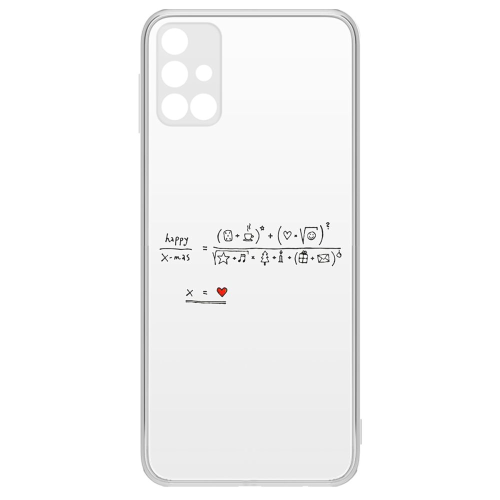 фото Чехол-накладка krutoff clear case праздничная формула для samsung galaxy m31s (m317)