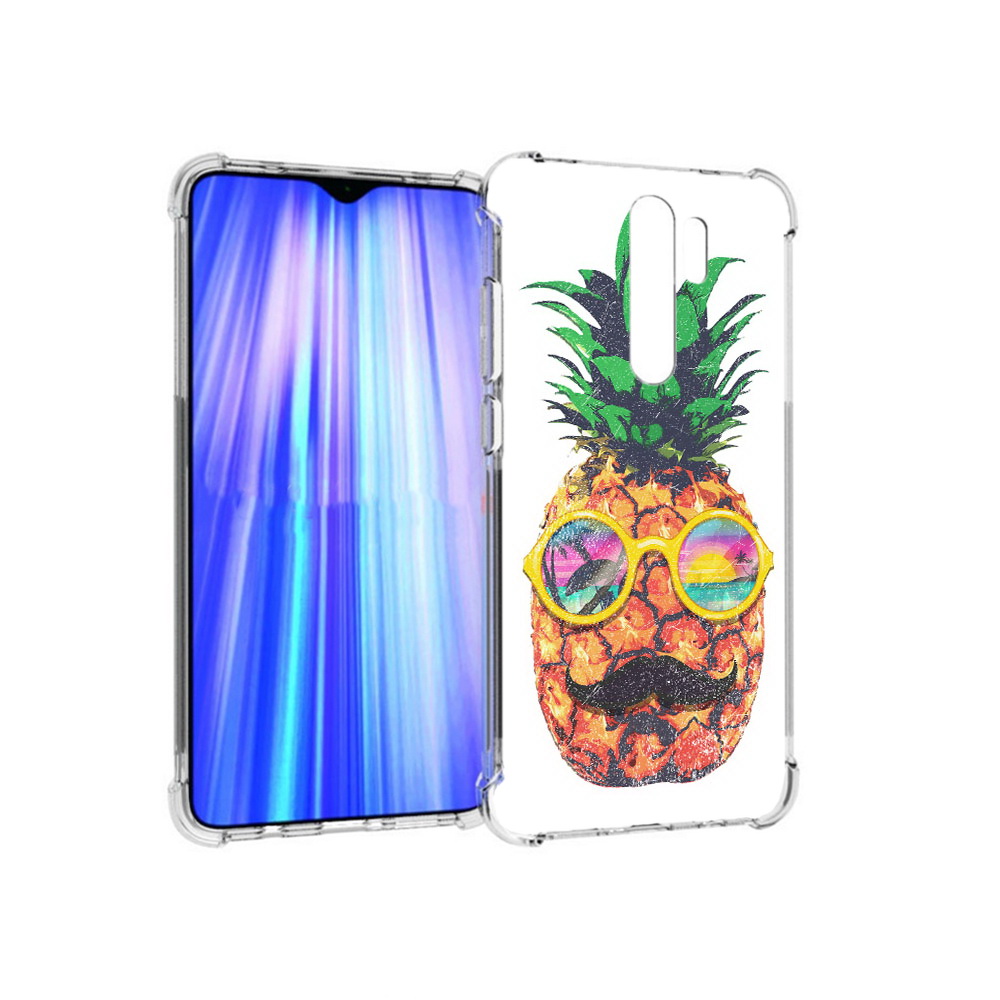 

Чехол MyPads Tocco для Xiaomi Redmi Note 8 Pro прикольный ананас с лицом, Прозрачный, Tocco