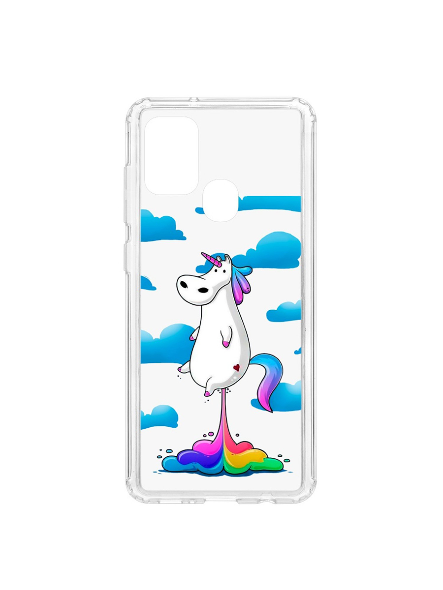 фото Чехол на samsung galaxy a21s kruche print flying unicorn кruче