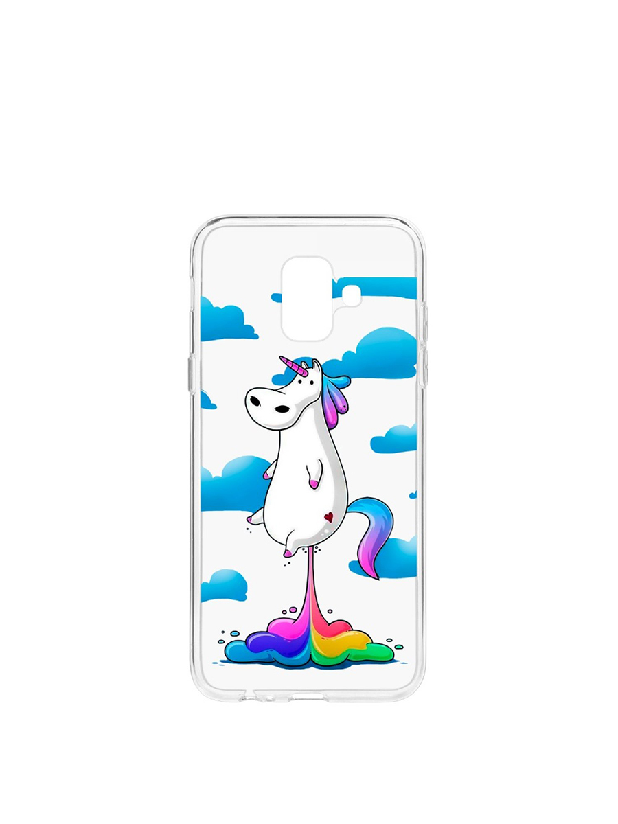 фото Чехол на samsung galaxy a6 (2018) a600f kruche print flying unicorn кruче