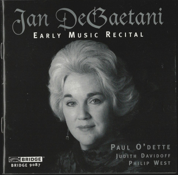 

Jan DeGaetani - Early Music Recital (1 CD)