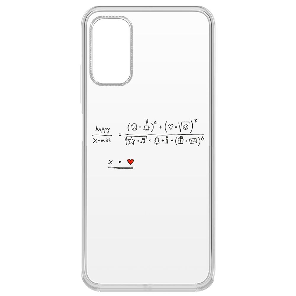 фото Чехол krutoff clear case праздничная формула для xiaomi redmi note 10t/poco m3 pro