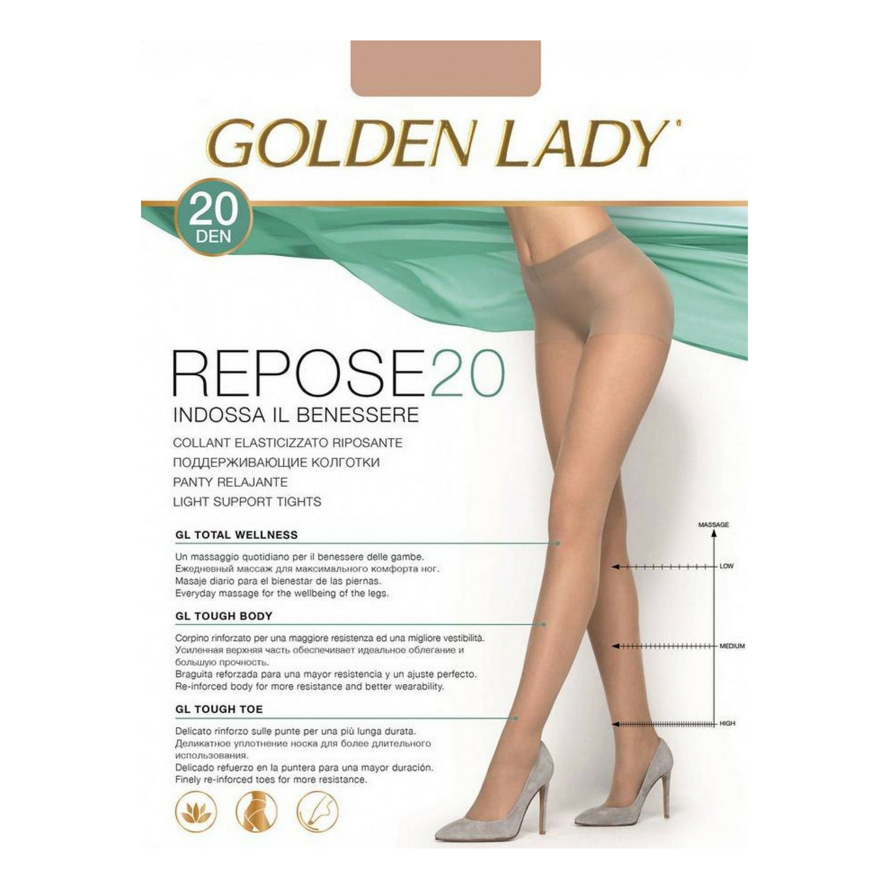 

Колготки женские Golden Lady бежевые, Бежевый