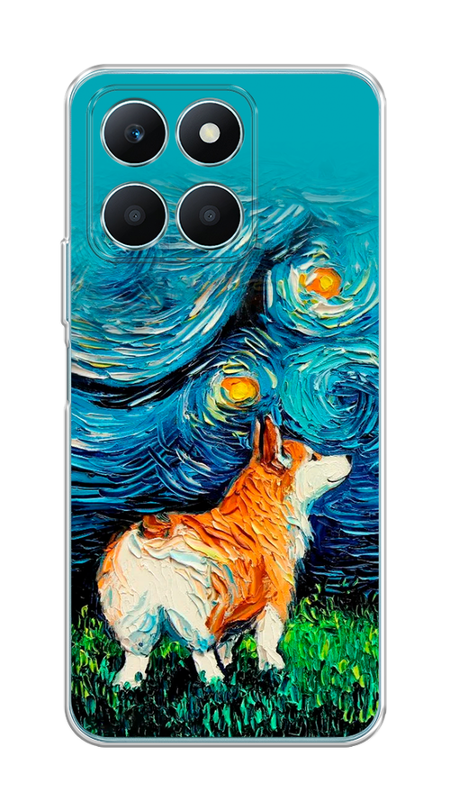 

Чехол на Honor X6A "Корги звёздная ночь", Коричневый;белый;зеленый, 6122050-1