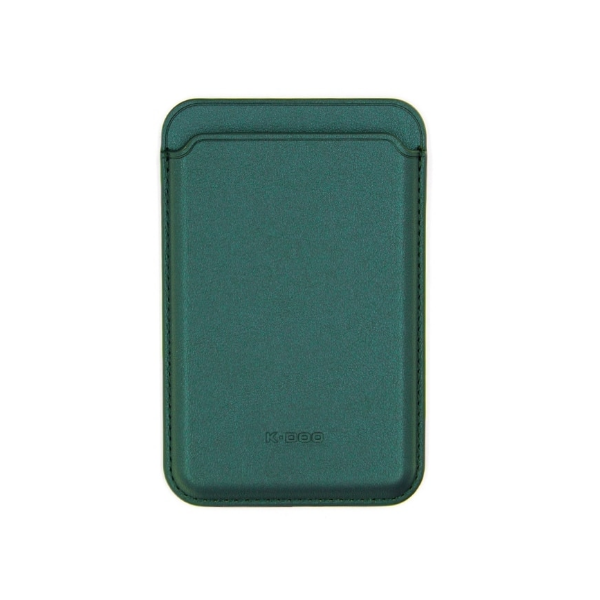 фото Чехол-визитница leather wallet magsafe зеленый k-doo