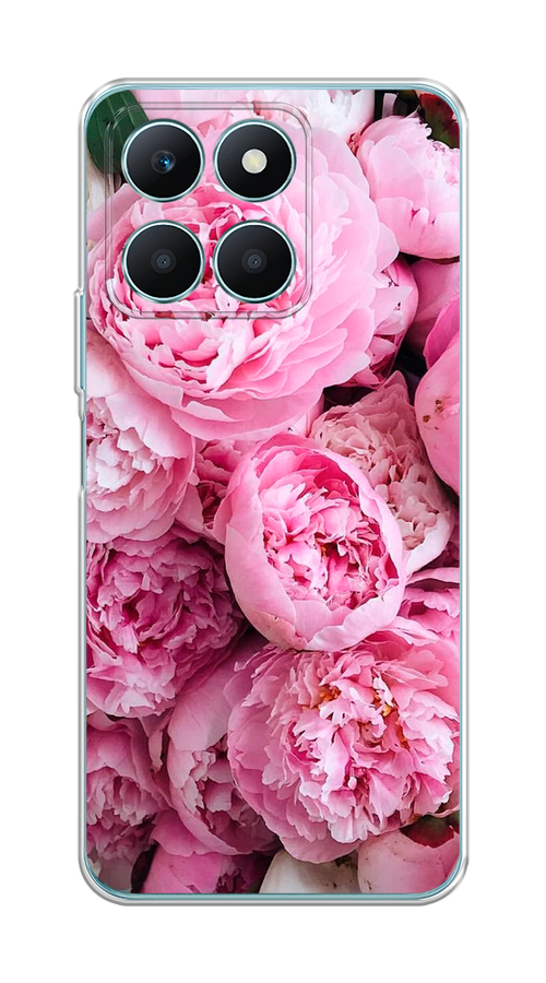 

Чехол на Honor X6A "Розовые пионы", Бежевый;розовый, 6122050-1
