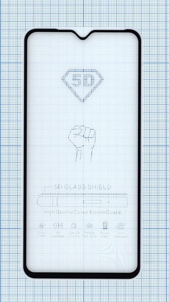

Защитное стекло 'Полное покрытие' для Xiaomi Redmi 8/8A черное, для Xiaomi Redmi 8 / 8A