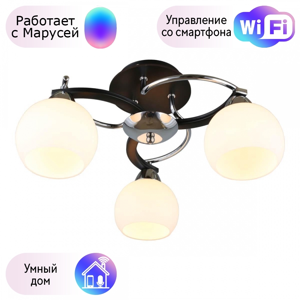 

Люстра с поддержкой Маруси потолочная Omnilux OML-25407-03-M