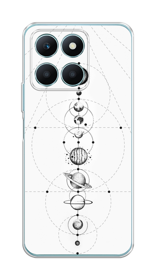 

Чехол на Honor X6A "Парад планет", Серый, 6122050-1
