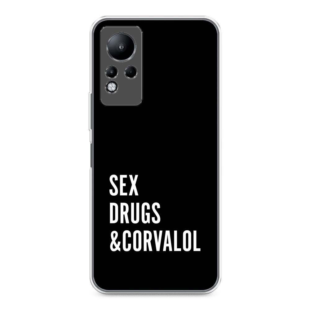 

Чехол для Infinix Note 11/12 G88 "Corvalol", Черный;серый;белый, 3100450-6