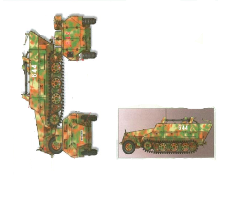 

D356054EFD Декаль Flammpanzer- wagen Sd.Kfz. 251/16 Ausf. D, Цветной