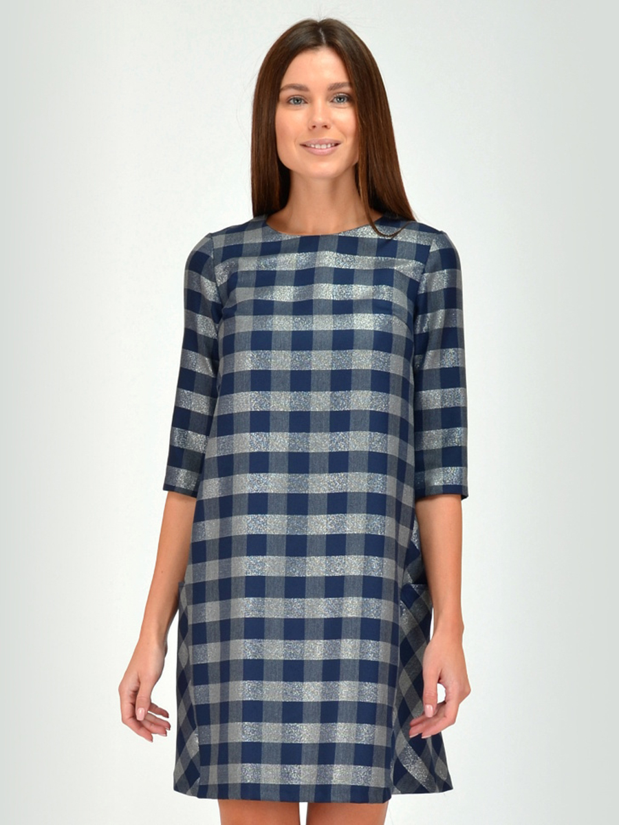 

Платье женское 1001dress VI00078BL синее 50 RU