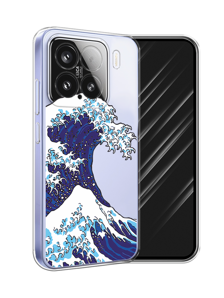 

Чехол Awog на Xiaomi 15 "Волна в Канагаве", Синий;белый, 323650-1