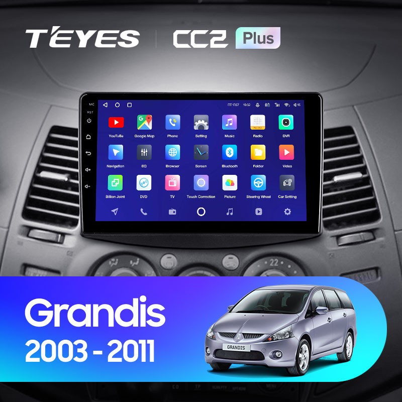 Штатная магнитола Teyes CC2L Plus 232 Mitsubishi Grandis 1 2003-2010 F1 2100000₽