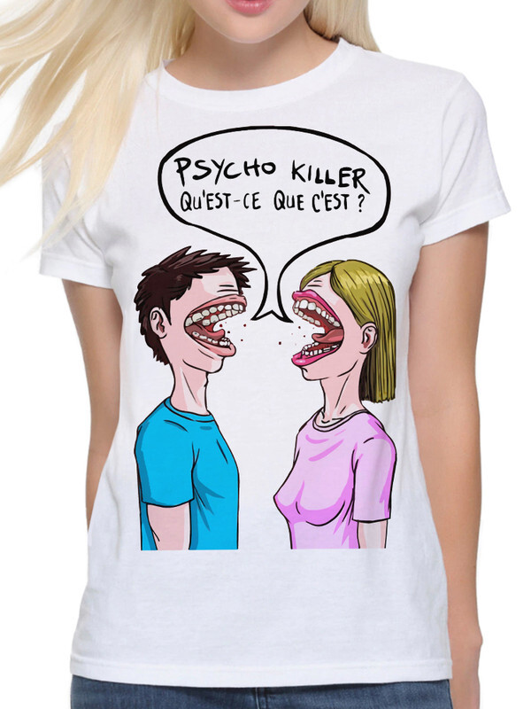 фото Футболка женская design heroes psycho killer - talking heads белая 3xl