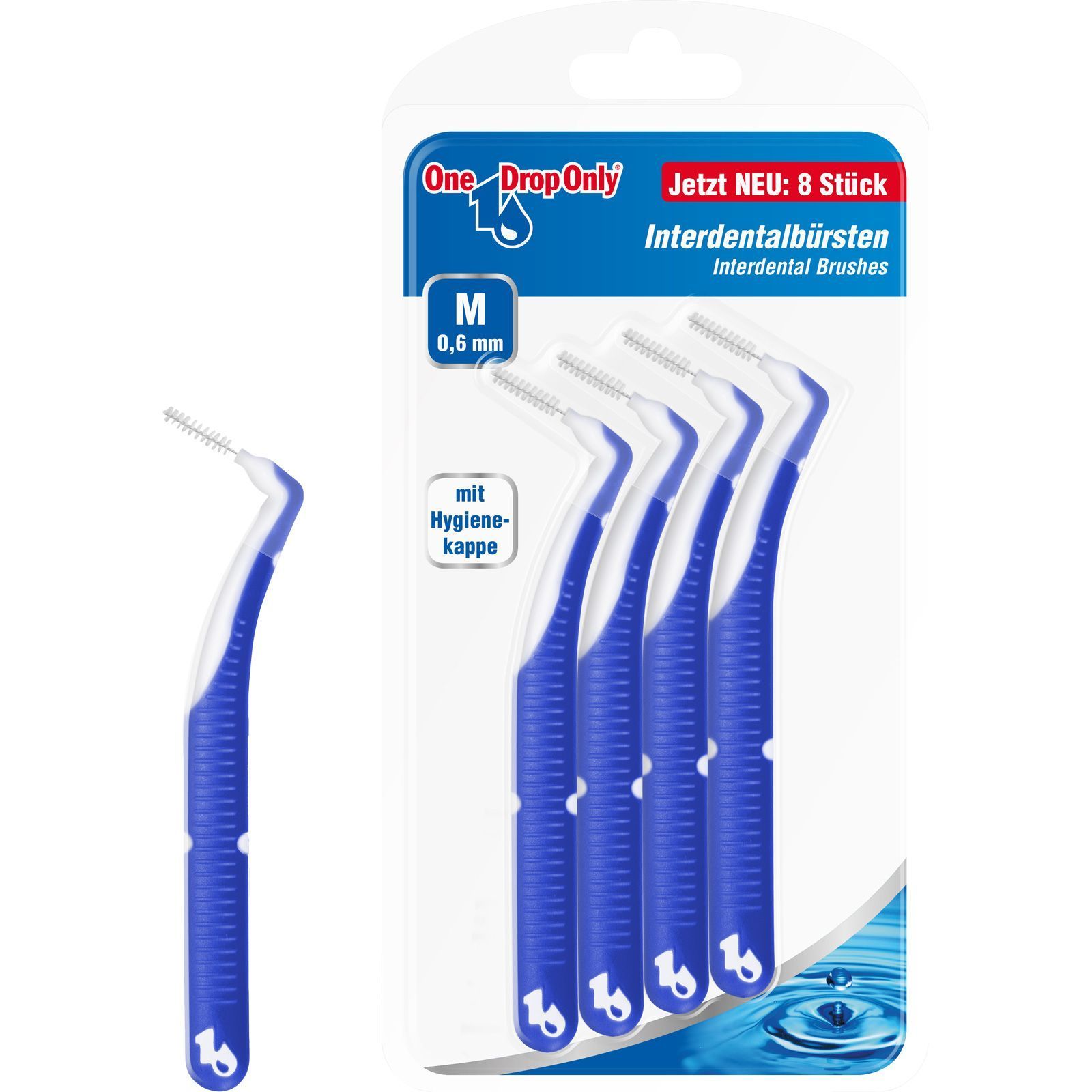 фото Межзубные ершики размер m, d 0.6 мм 8 штук для брекетов one drop only interdental brushes