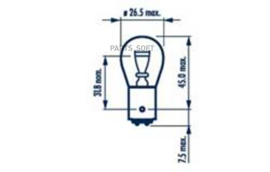 

Лампа 24V 21/5W BAY15d