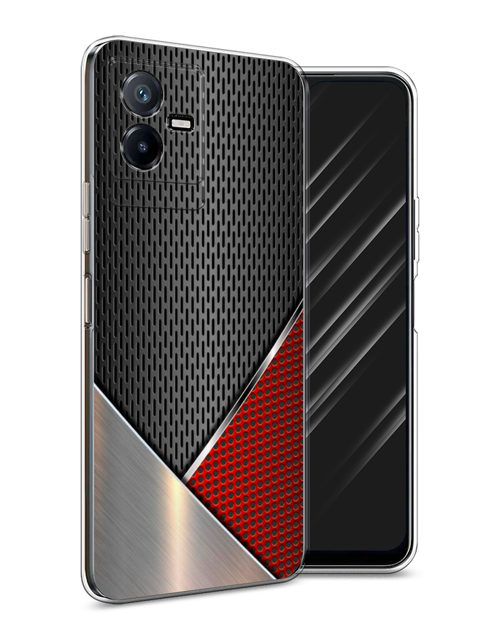 

Чехол Awog на Vivo Y73t "Стальной металл", Черный;красный;серебристый, 268050-1
