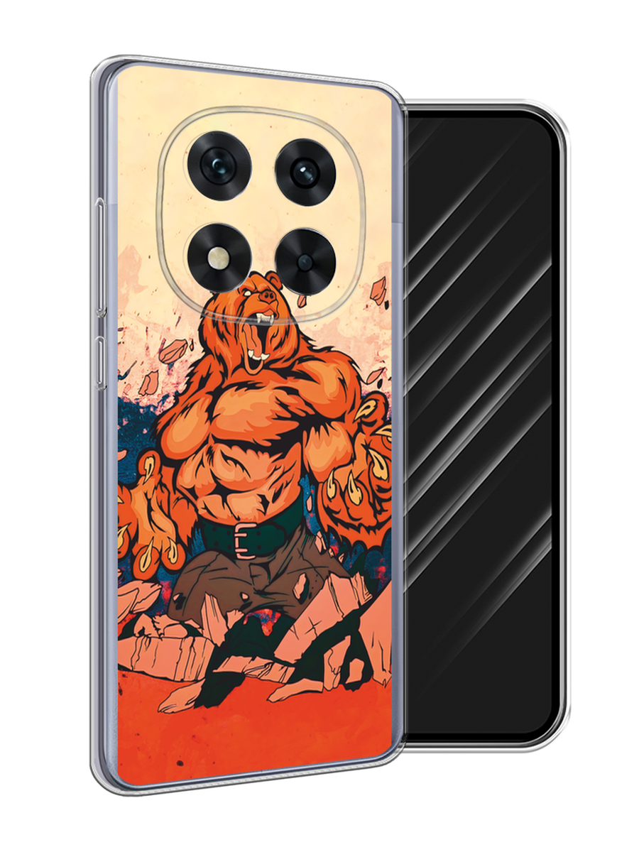 

Чехол Awog на Xiaomi Redmi Note 14 Pro 5G "Медведь с флагом РФ", Коричневый;синий;красный, 323950-1