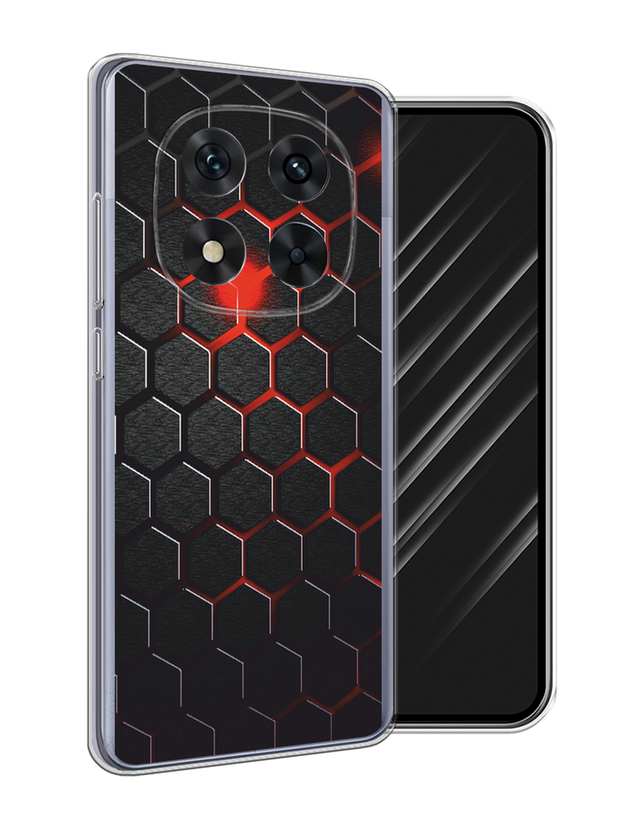 

Чехол Awog на Xiaomi Redmi Note 14 Pro 5G "Фон соты красные", Красный;черный, 323950-1