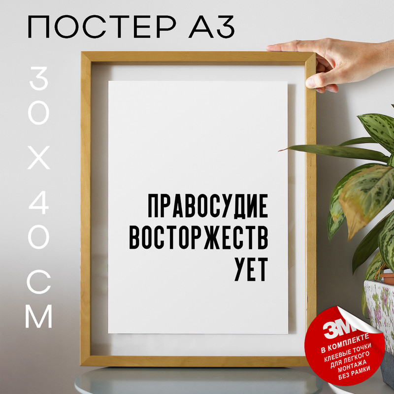 

Постер интерьерный для юристов PS652 30х40, рамка А3, PS652