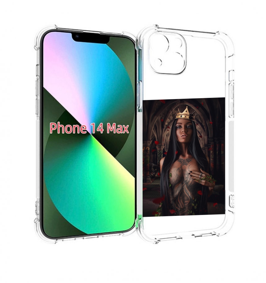 

Чехол MyPads багровый-пик для iPhone 14 Plus (6.7), Прозрачный, Tocco