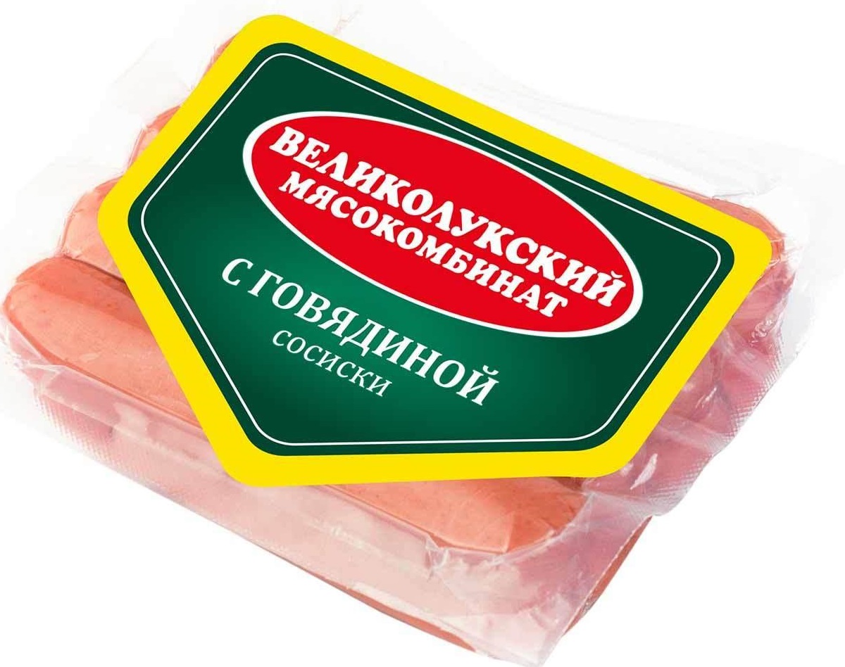 

Сосиски Великолукский МК с говядиной, в вакууме, 400 г