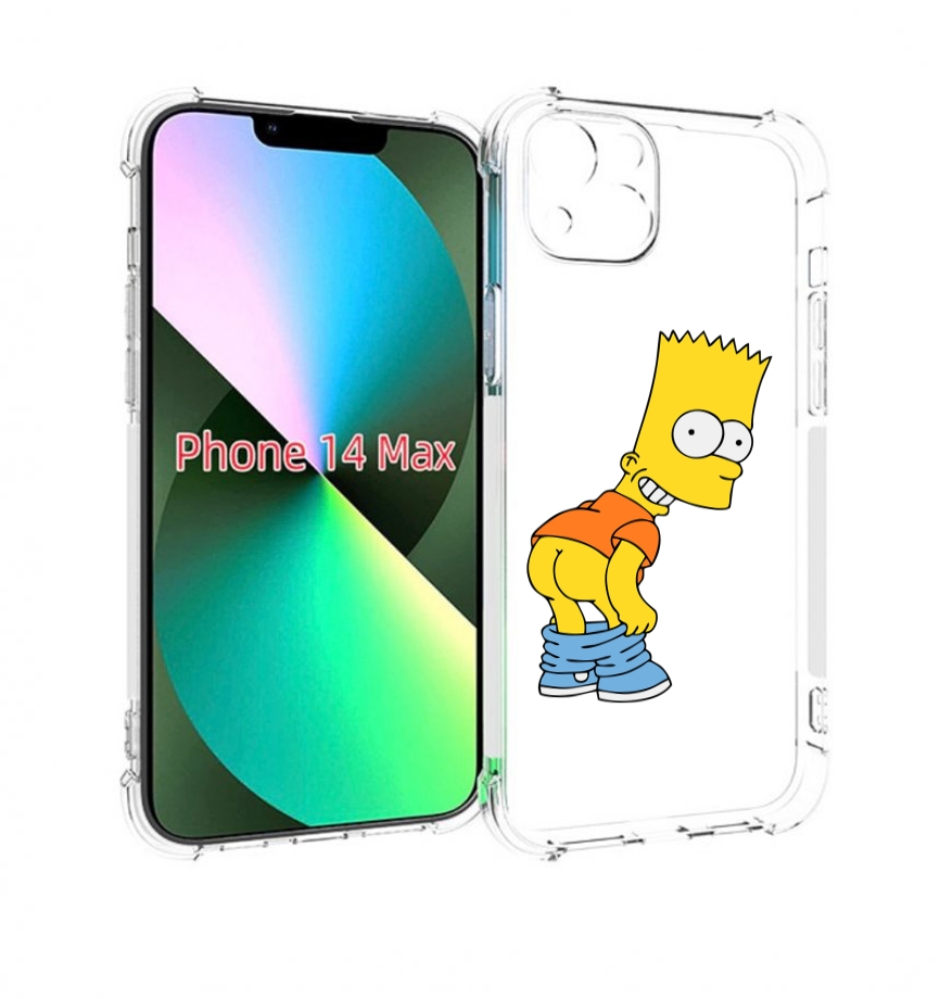 

Чехол MyPads барт-симпсон-довольный для iPhone 14 Plus (6.7), Прозрачный, Tocco