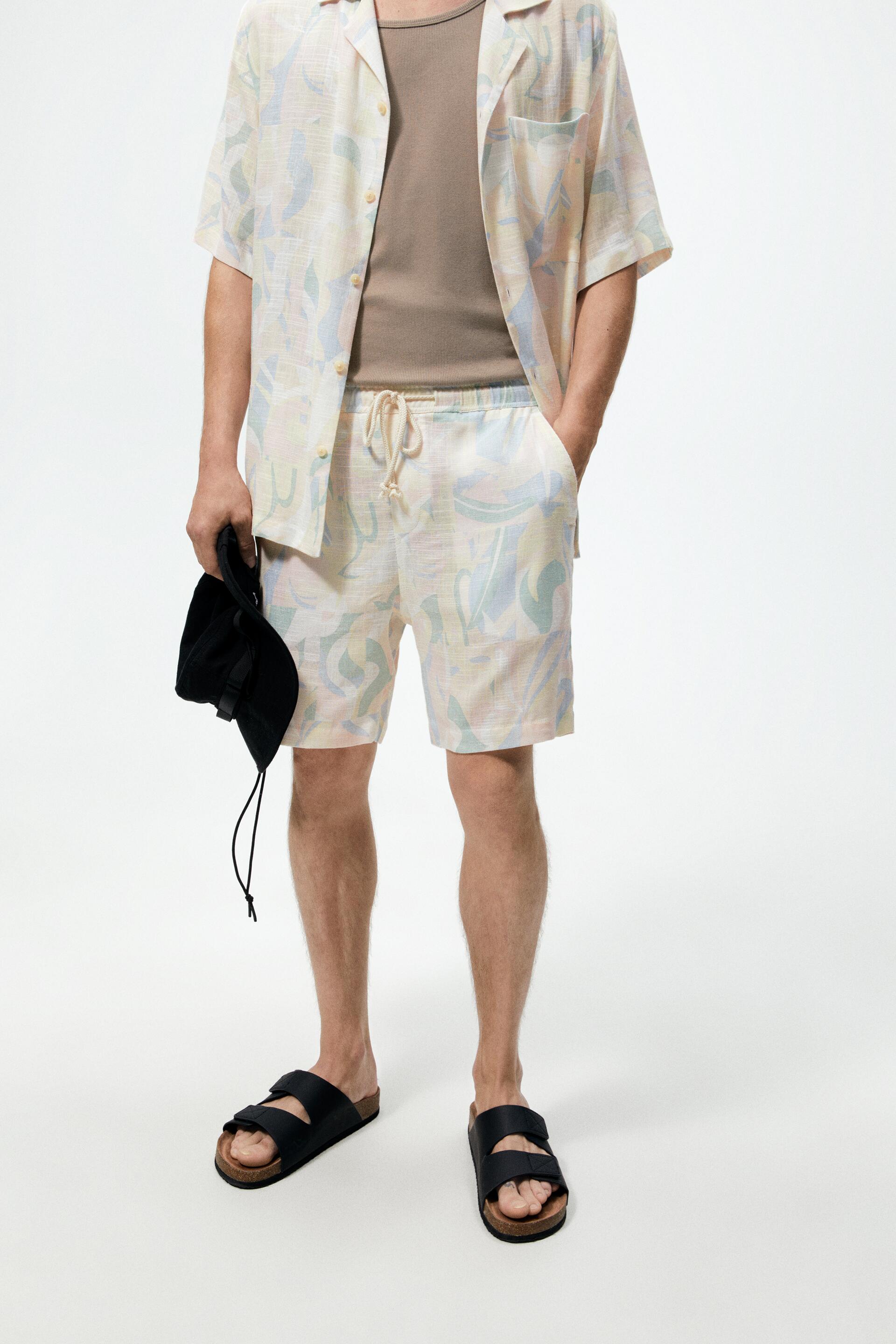 

Шорты мужские ZARA 06416305 голубые S (доставка из-за рубежа), 06416305