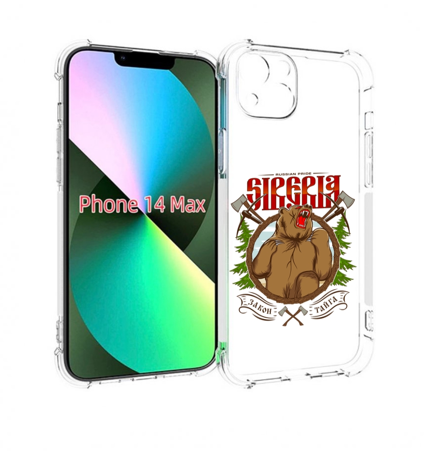 

Чехол MyPads Тайга для iPhone 14 Plus (6.7), Прозрачный, Tocco