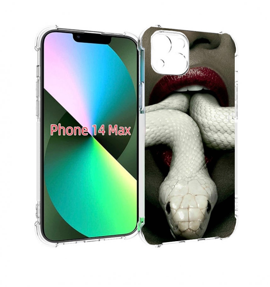 

Чехол MyPads белая-змея для iPhone 14 Plus (6.7), Прозрачный, Tocco