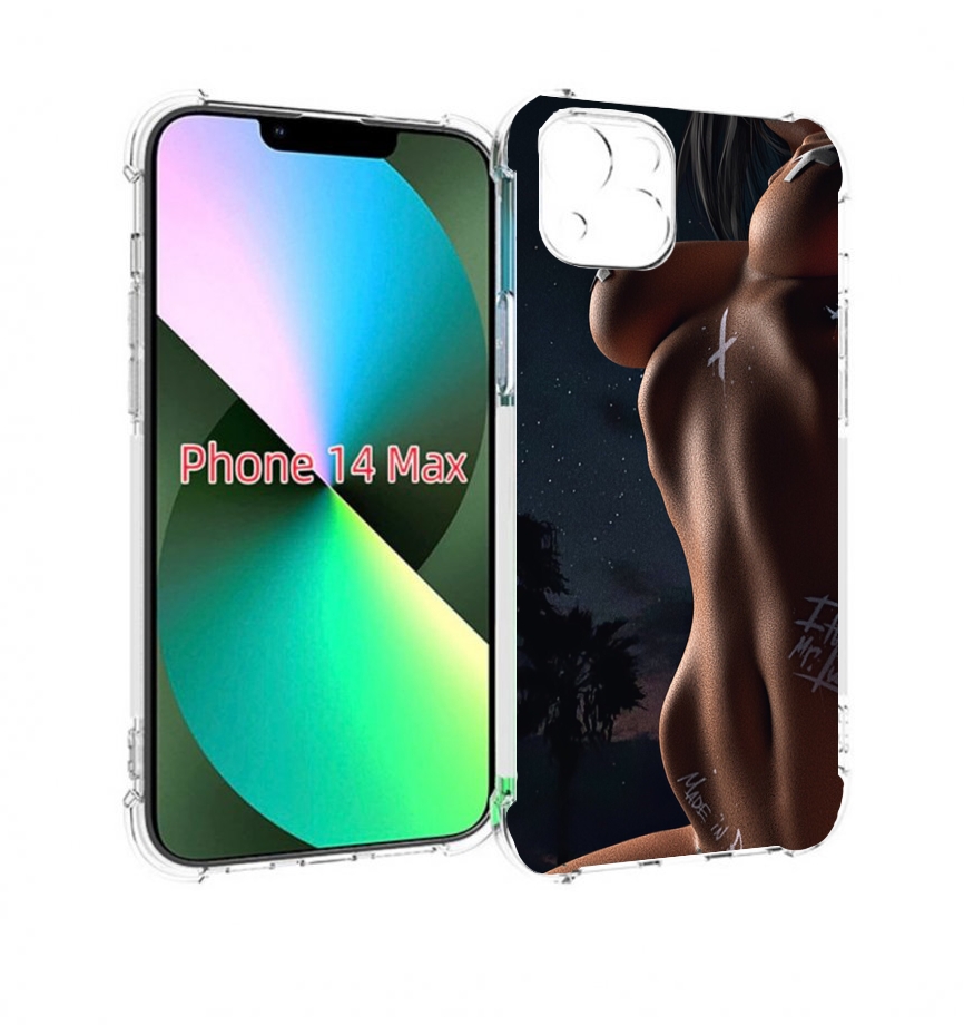 

Чехол MyPads белые-татуировки-на-теле для iPhone 14 Plus (6.7), Прозрачный, Tocco