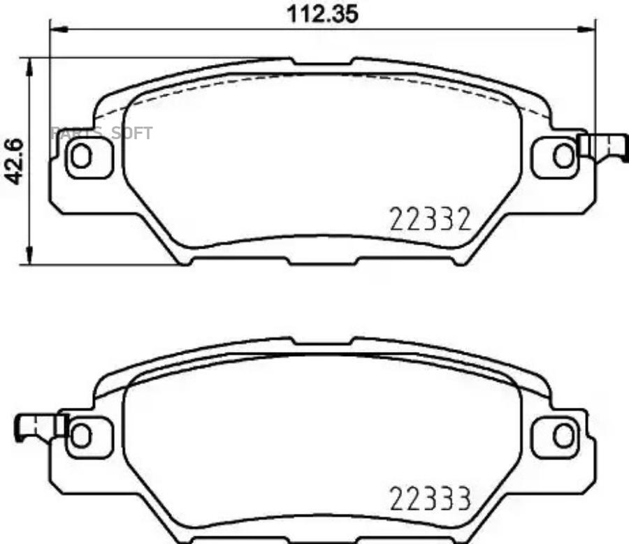 

Тормозные колодки brembo задние дисковые P49053