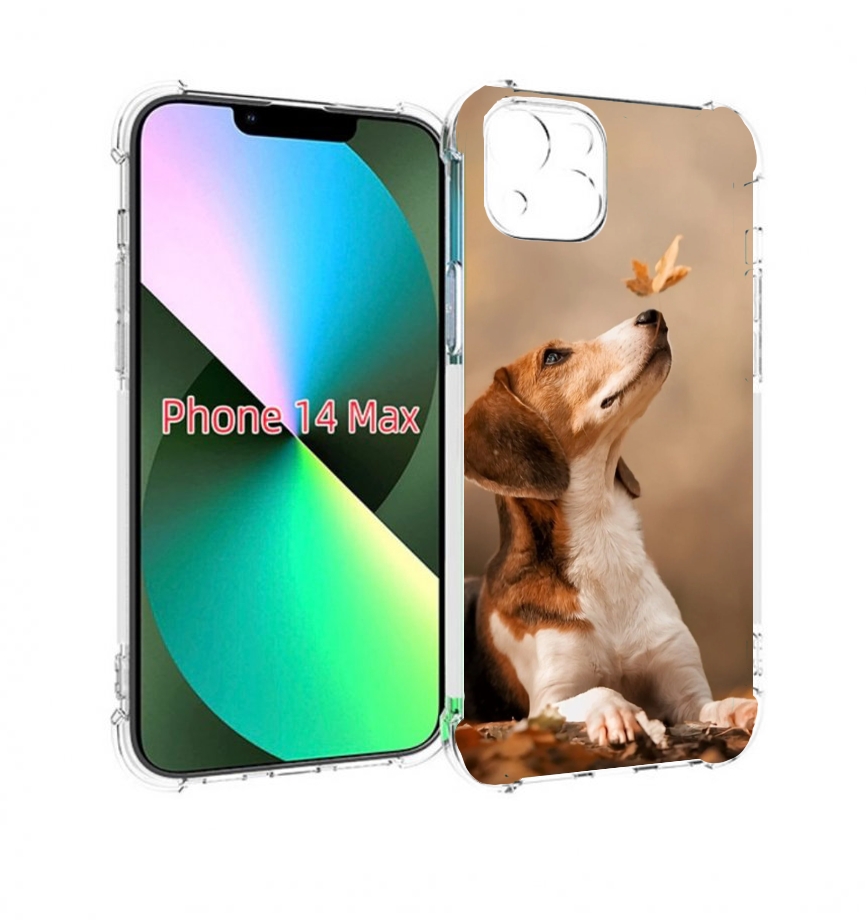 

Чехол MyPads бигль-собака для iPhone 14 Plus (6.7), Прозрачный, Tocco