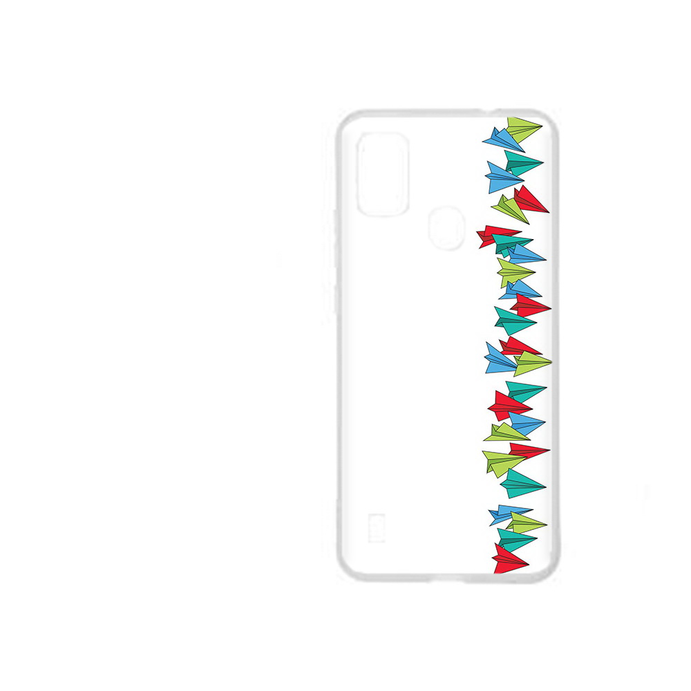 Чехол MyPads Tocco для ZTE Blade A51 самолетики из листочков (PT160198.458.593)