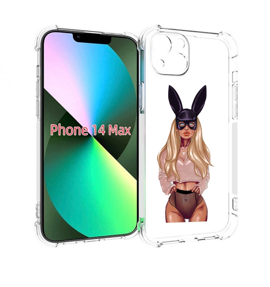 

Чехол MyPads блондинка-с-ушками женский для iPhone 14 Plus (6.7), Прозрачный, Tocco