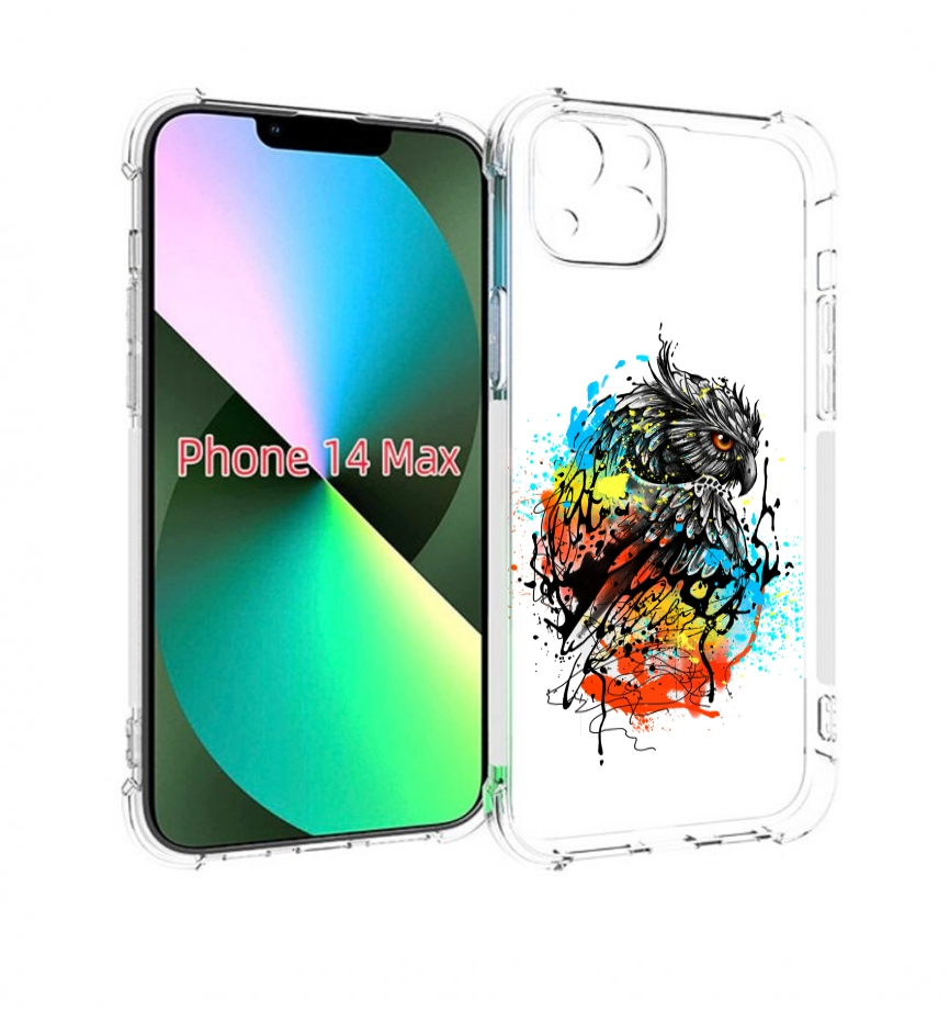 

Чехол MyPads Творческая сова для iPhone 14 Plus (6.7), Прозрачный, Tocco