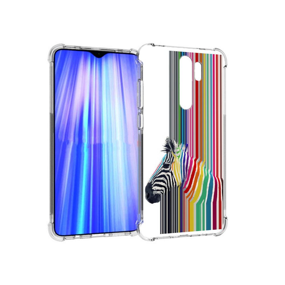 

Чехол MyPads Tocco для Xiaomi Redmi Note 8 Pro радужная зебра (PT135544.276.565), Прозрачный, Tocco