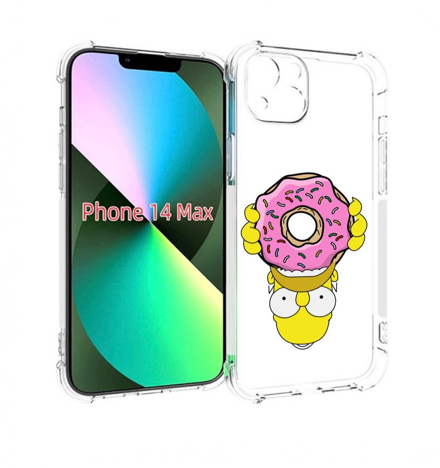 

Чехол MyPads большой-пончик для iPhone 14 Plus (6.7), Прозрачный, Tocco