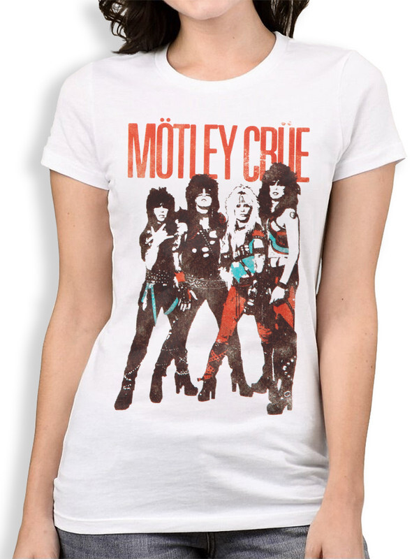 фото Футболка женская design heroes motley crue белая 2xl