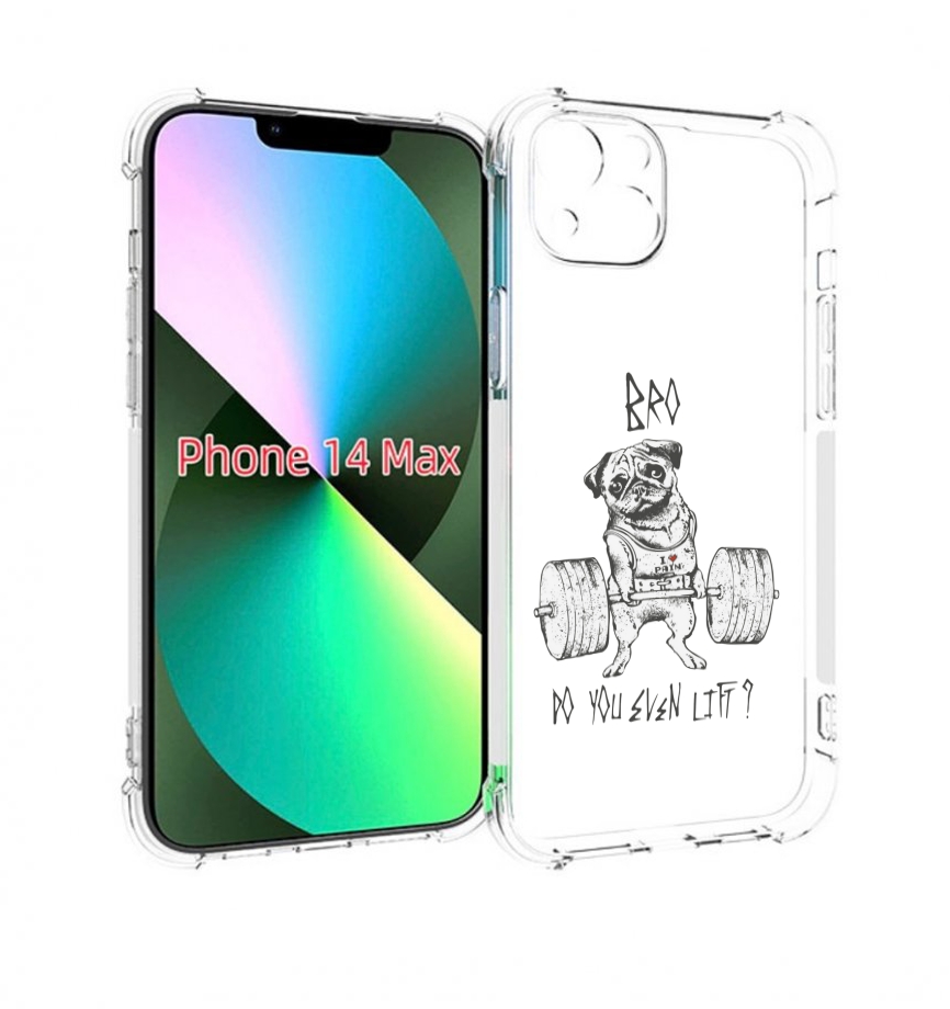 

Чехол MyPads брат ты подкачался мужской для iPhone 14 Plus (6.7), Прозрачный, Tocco