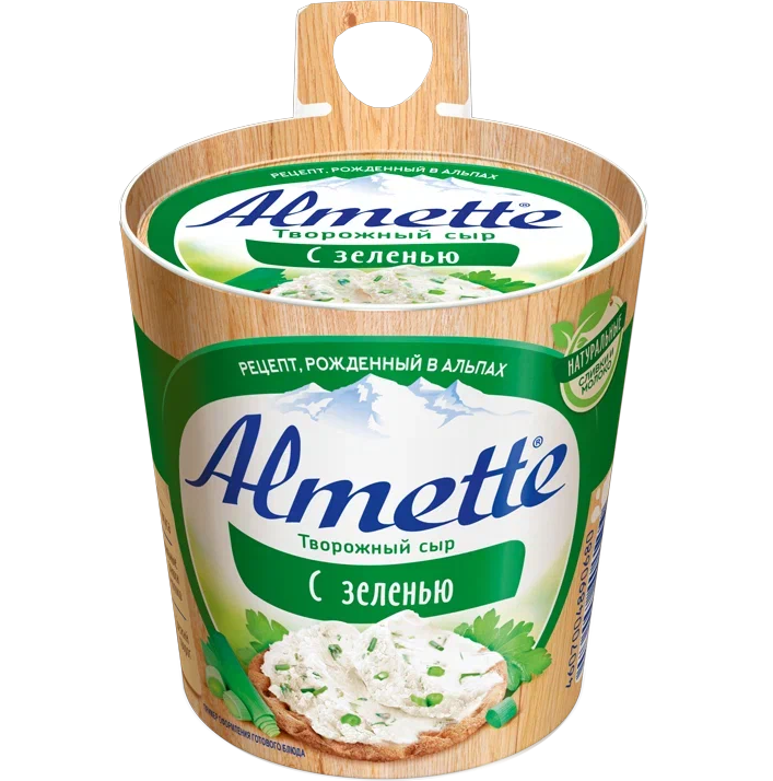 Сыр творожный Almette с зеленью, 60%, 150 г